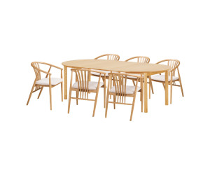 BUNDABERG kitchen table and AGUSTIN chair set (Oak)
